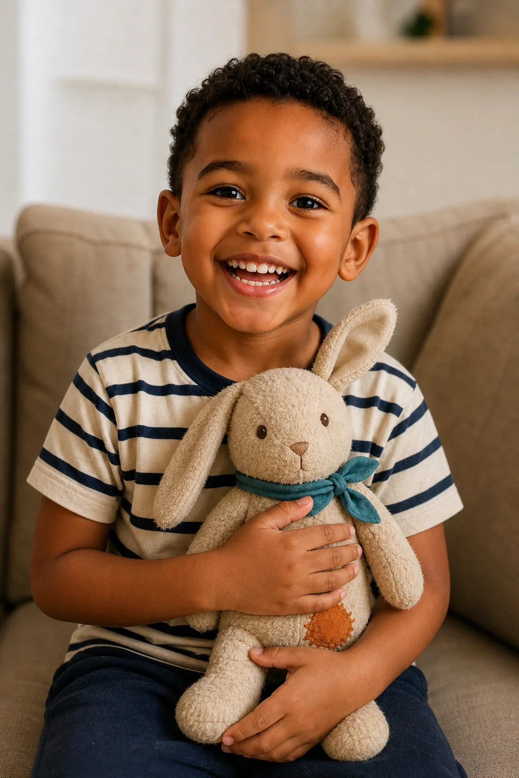Example child profile for Noah